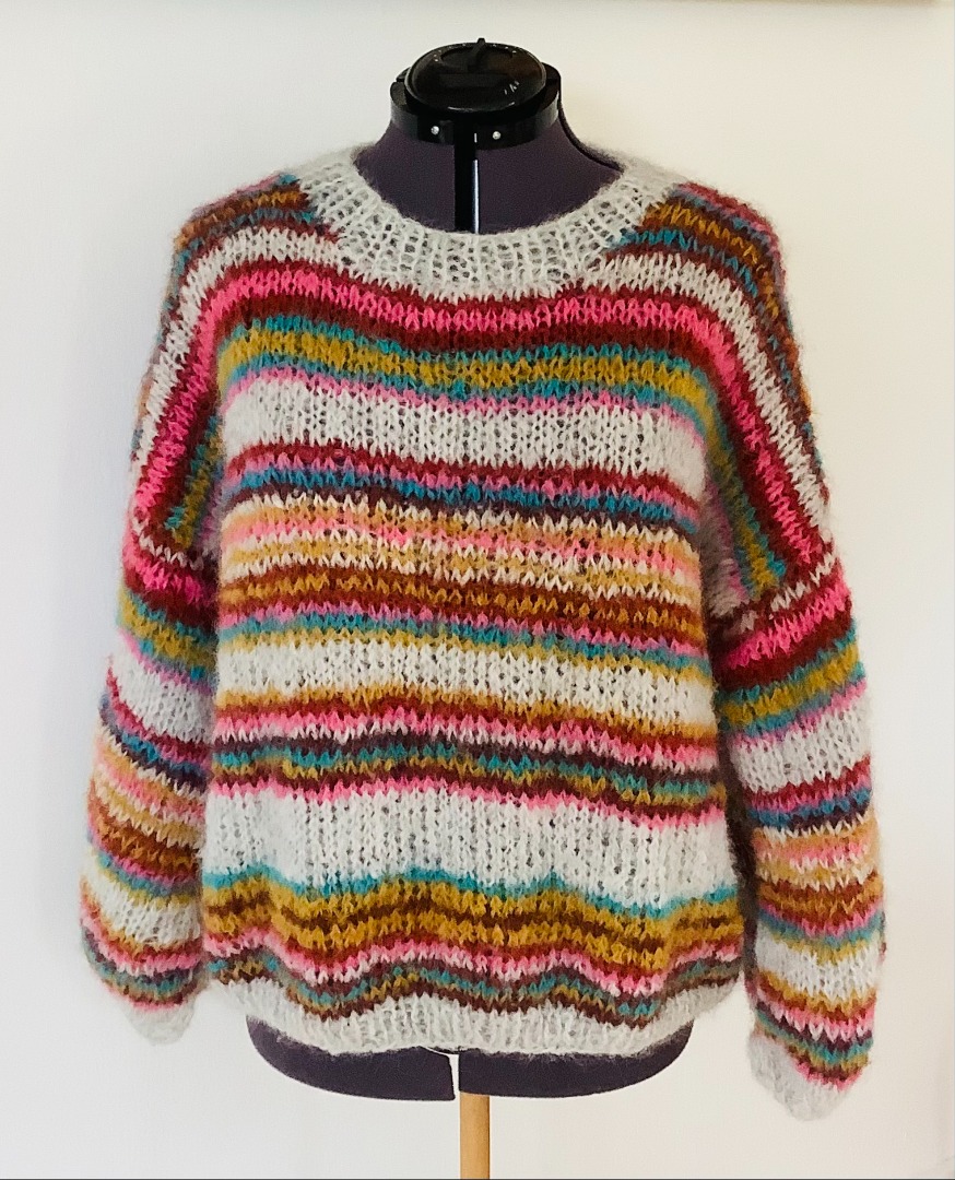 NYT DESIGN! Skøn sweater til foråret i mange dejlige farver