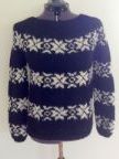 Sarah Lund  sweater med 3 ærmeborte i originalt mønster