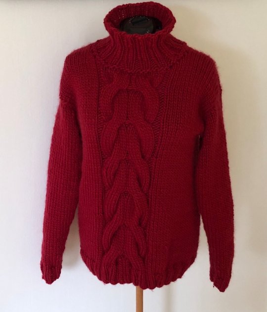 Lækker blød sweater i økocertificeret uld