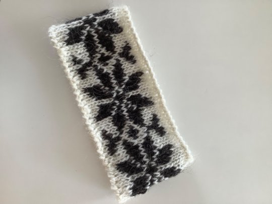 Sarah Lund pandebånd / headband. Håndstrikket i ren islandsk uld